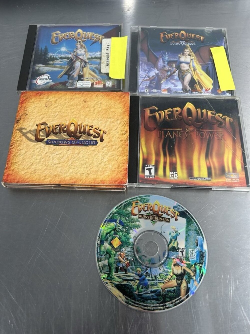 Lot of 5 PC Game EverQuest 1 Scars of Velious Shadows of Luclin, Planes of Power